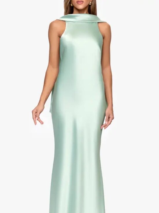 Xscape Dresses & Skirts - Satin Tie Back Mermaid Gown
